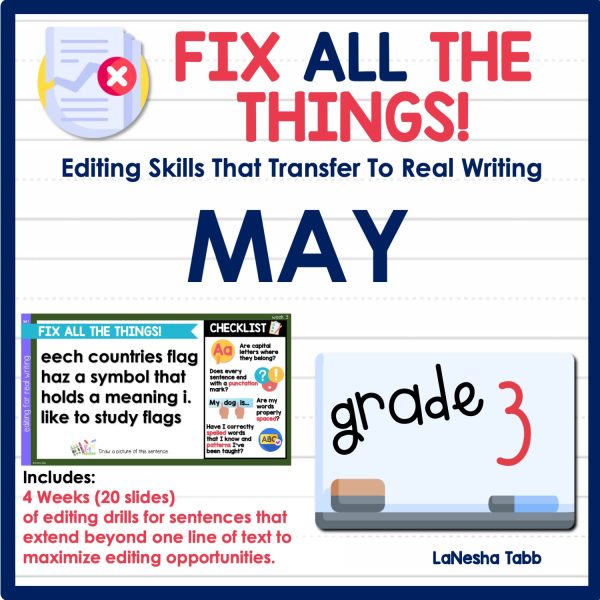 3rd Grade Editing Practice May