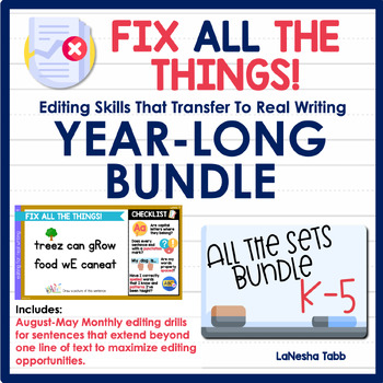 K-5 Grade MULTI-LINE EDITING MEGA Bundle