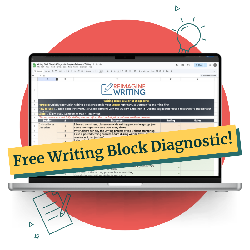 Writing Block Diagnostic Mockup